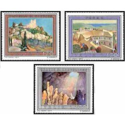 3 عدد تمبر تبلیغات گردشگری - تابلو نقاشی - ایتالیا 1977    