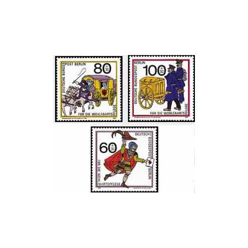 3 عدد تمبر خیریه - برلین آلمان 1989  قیمت 12 دلار