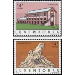 2 عدد تمبر جهانگردی - لوگزامبورگ 1993    