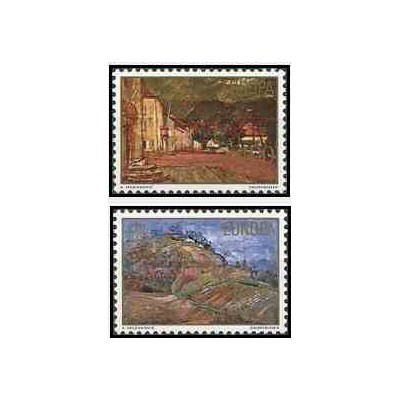 2 عدد تمبر مشترک اروپا - Europa Cept - مناظر طبیعی - یوگوسلاوی 1977