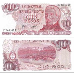 اسکناس 100 پزو - آرژانتین 1977