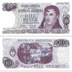 اسکناس 10 پزو - آرژانتین 1973