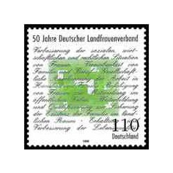 1 عدد تمبر 50مین سالگرد انجمن کشاورزی زنان آلمانی - جمهوری فدرال آلمان 1998