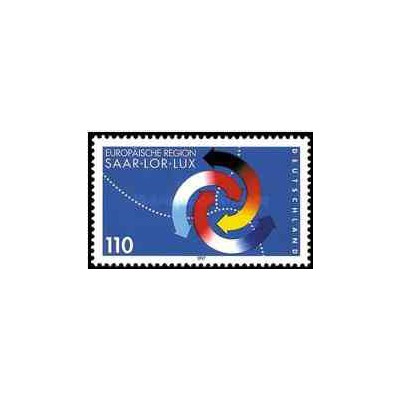 1 عدد تمبر منطقه اروپائی سار لر لاکس - جمهوری فدرال آلمان 1997