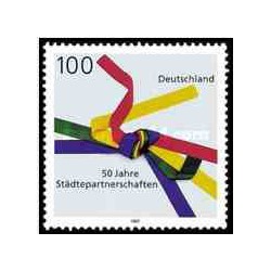 1 عدد تمبر 50مین سالگرد شهرهای جفت شده - جمهوری فدرال آلمان 1997