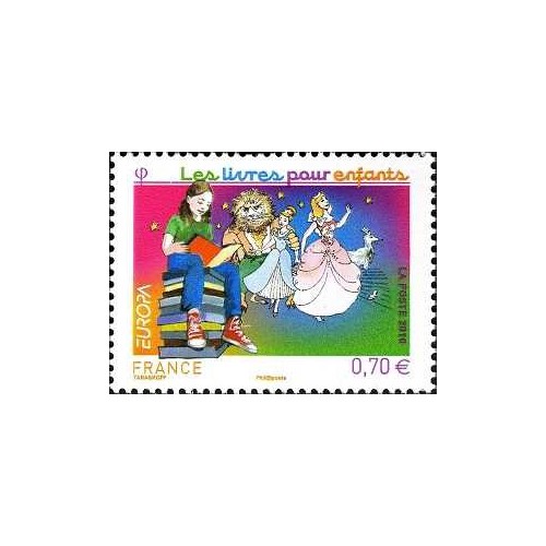1 عدد تمبر مشترک اروپا - Europa Cept - کتاب های کودکان - فرانسه 2010 1 عدد تمبر مشترک اروپا - Europa Cept - کتاب های کودکان - فرانسه 2010