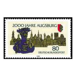 1 عدد تمبر 2000مین سالگرد آگسبورگ - جمهوری فدرال آلمان 1985