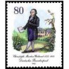 1 عدد تمبر 250مین سالگرد تولد کریستوف مارتین ویلند -شاعر - جمهوری فدرال آلمان 1983   