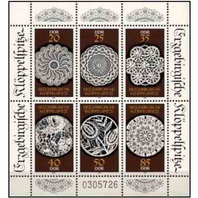 6 عدد تمبر قیطان بافیهای اریزبرگ - جمهوری دموکراتیک آلمان 1988