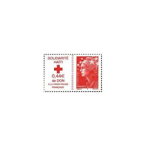 1 عدد تمبر صلیب سرخ - همبستگی با هائیتی - فرانسه 2010 1 عدد تمبر صلیب سرخ - همبستگی با هائیتی - فرانسه 2010