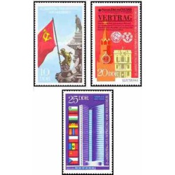 3 عدد تمبر 25مین سالگرد آزادی - جمهوری دموکراتیک آلمان 1970      