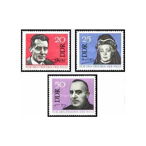 3 عدد تمبر صلح جهانی - جمهوری دموکراتیک آلمان 1964