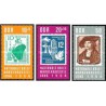 3 عدد تمبر نمایشگاه ملی تمبر - تمبر در تمبر - جمهوری دموکراتیک آلمان 1964    