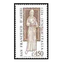 1 عدد تمبر 750مین سالگرد مرگ فرانسیس آسیسی - بنیانگذار فرقه آسیسکن - ایتالیا 1976