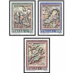 3 عدد تمبر کریسمس - ایتالیا 1975