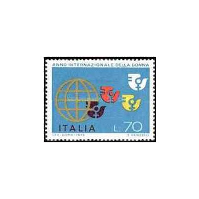 1 عدد تمبر سال بین المللی زنان - ایتالیا 1975