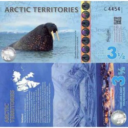 اسکناس پلیمر 3/5 دلار - قطب شمال 2014