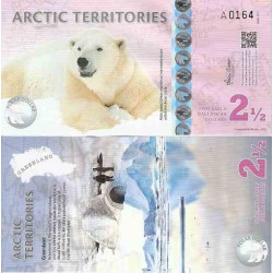 اسکناس پلیمر 2/5 دلار - قطب شمال 2013