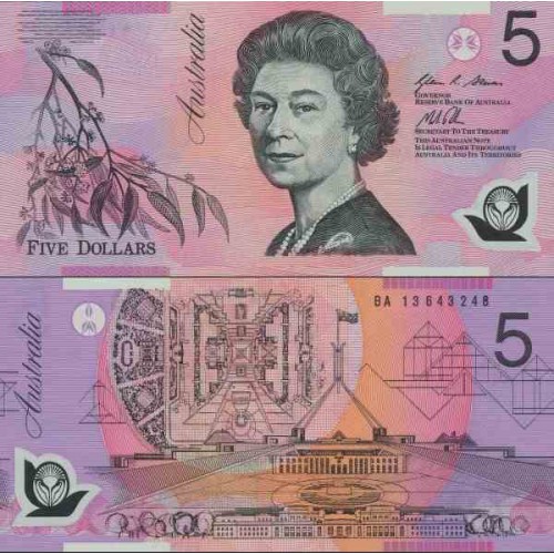 اسکناس پلیمر 5 دلار - استرالیا 2013 سفارشی - توضیحات را ببینید