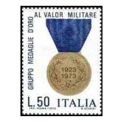 1 عدد تمبر 50مین سالگرد مدال طلای شجاعت - ایتالیا 1973