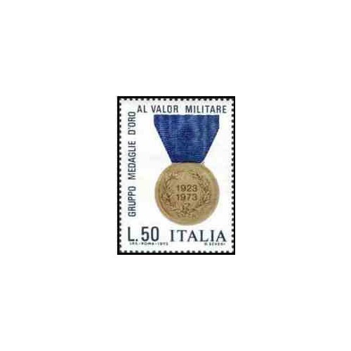 1 عدد تمبر 50مین سالگرد مدال طلای شجاعت - ایتالیا 1973