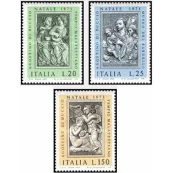 3 عدد تمبر کریسمس - ایتالیا 1973