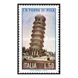 1 عدد تمبر هشتمین سالگرد برج کج پیزا - ایتالیا 1973