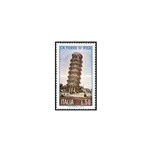 1 عدد تمبر هشتمین سالگرد برج کج پیزا - ایتالیا 1973