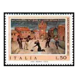1 عدد تمبر 50مین سالگرد مرگ مینزونی - نقاش - ایتالیا 1973