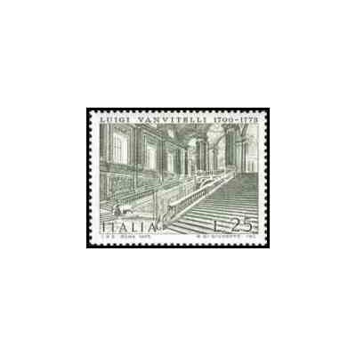 1 عدد تمبر 200مین سالگرد مرگ لوئیجی وانویتلی - معمار و نقاش - ایتالیا 1973