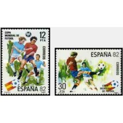 2 عدد تمبر جام جهانی فوتبال اسپانیا - اسپانیا 1981
