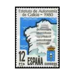 1 عدد تمبر سالگرد اساسنامه استقلال گالیسی - اسپانیا 1981