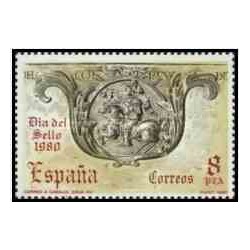 1 عدد تمبر روز تمبر - اسپانیا 1980 