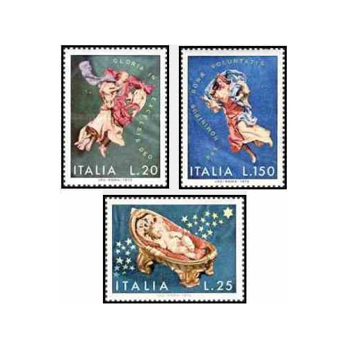 3 عدد تمبر کریسمس - ایتالیا 1972