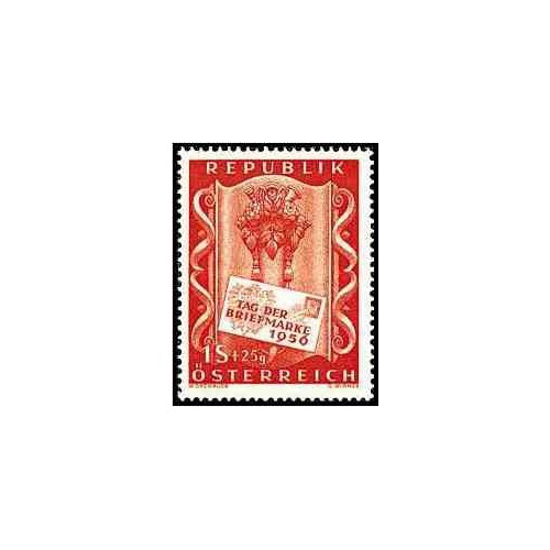 1 عدد تمبر روز تمبر - اتریش 1956