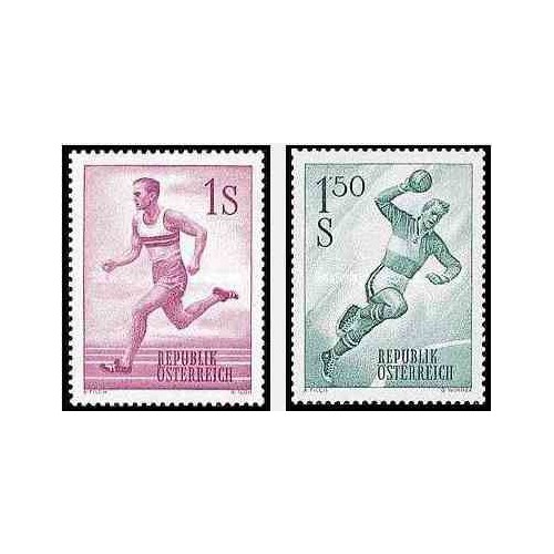 2 عدد تمبر ورزش ها - اتریش 1959   