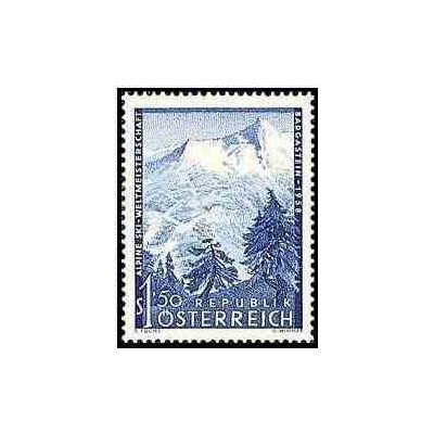 1 عدد تمبر مسابقات جهانی اسکی آلپاین - اتریش 1958