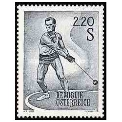 1 عدد تمبر ورزشی - اتریش 1967