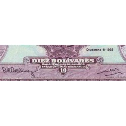 اسکناس 10 بولیوار - ونزوئلا 1992