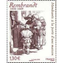 1 عدد  تمبر چهارصدمین سالگرد تولد رامبراند - فرانسه 2006