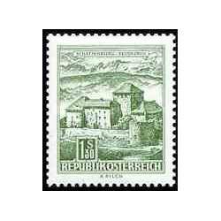 1 عدد تمبر سری پستی - آثار معماری در اتریش - اتریش 1967