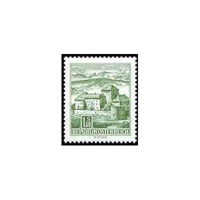 1 عدد تمبر سری پستی - آثار معماری در اتریش - اتریش 1967