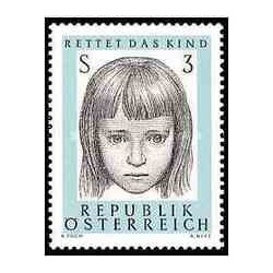 1 عدد تمبر دهمین سالگرد انجمن "حمایت از کودکان " اتریش - اتریش 1966