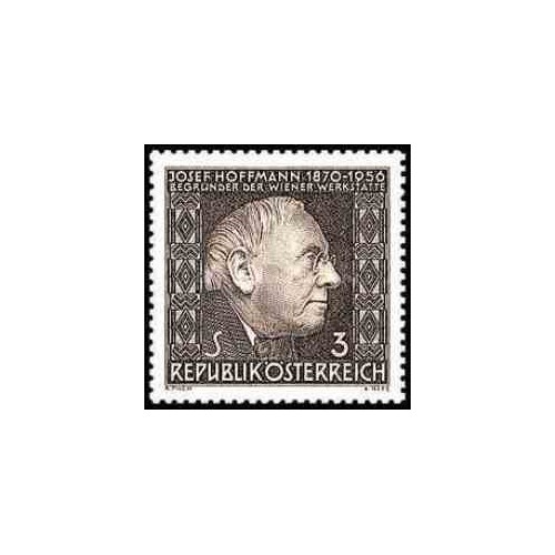 1 عدد تمبر دهمین سالگرد مرگ ژوزف هوفمان - معمار - اتریش 1966