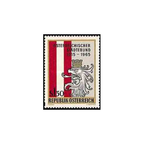 1 عدد تمبر پنجاهمین سالگرد انجمنهای شهرهای بزرگ و کوچک - اتریش 1965