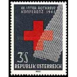 1 عدد تمبر 25مین سالگرد کنفرانس بین المللی صلیب سرخ در وین - اتریش 1965