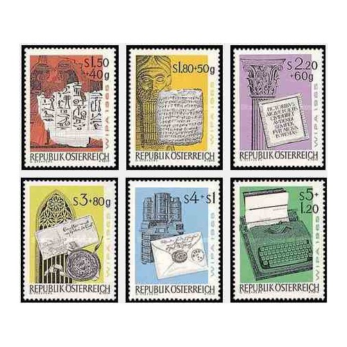 6 عدد تمبر نمایشگاه بین المللی تمبر ویپا - وین - اتریش 1965