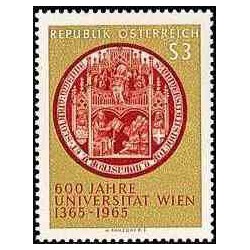 1 عدد تمبر 600مین سالگرد دانشگاه وین - اتریش 1965