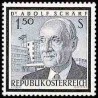 1 عدد تمبر یادبود : رئیس جمهور فدرال دکتر آدولف شارف - اتریش 1965