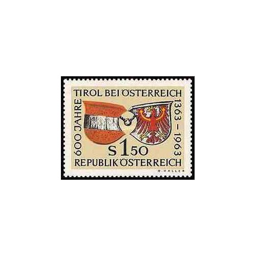 1 عدد تمبر 600مین سالگرد تیرول در اتریش - اتریش 1963
